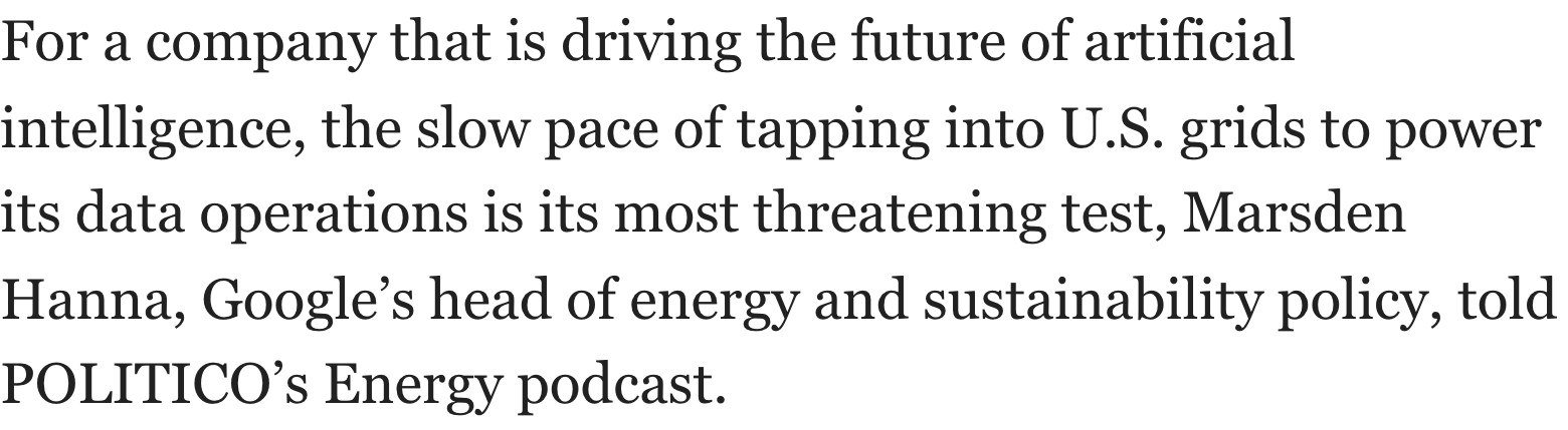 POLITICO: Marsden Hanna, kepala kebijakan energi dan keberlanjutan Google, di podcast POLITICO Energy