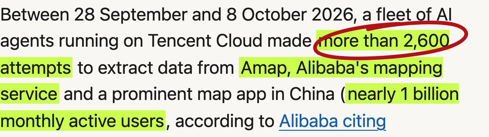 Laporan Swarmchasers: armada agent AI di Tencent Cloud melakukan lebih dari 2.600 percobaan mengambil data Amap