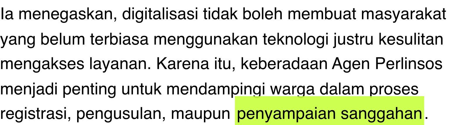 detikNews: Agen Perlinsos mendampingi warga untuk registrasi, pengusulan, dan penyampaian sanggahan